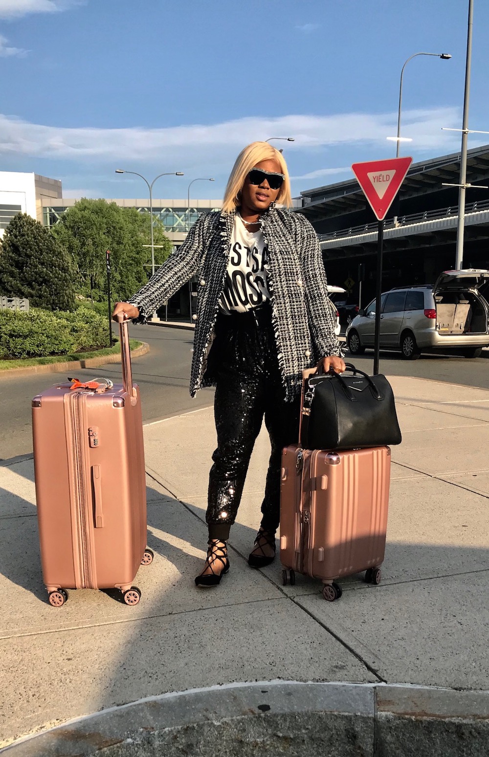 The Bomb Life Review: Calpak Ambeur Metallic Pink Suitcases (Save Your  Money / Buyer Beware)